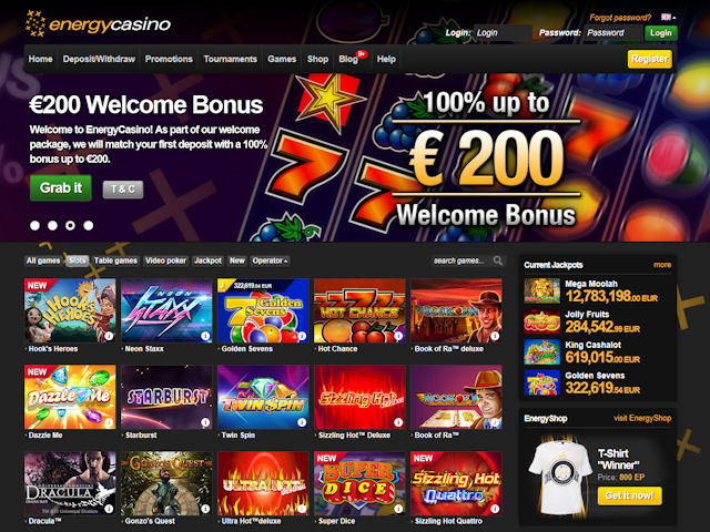Reviews Of Slots In The EnergyCasino Casino