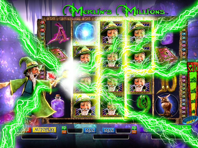 Slot machine with mythology Merlin's Millions