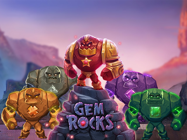 Slot machine with gem symbols Gem Rocks